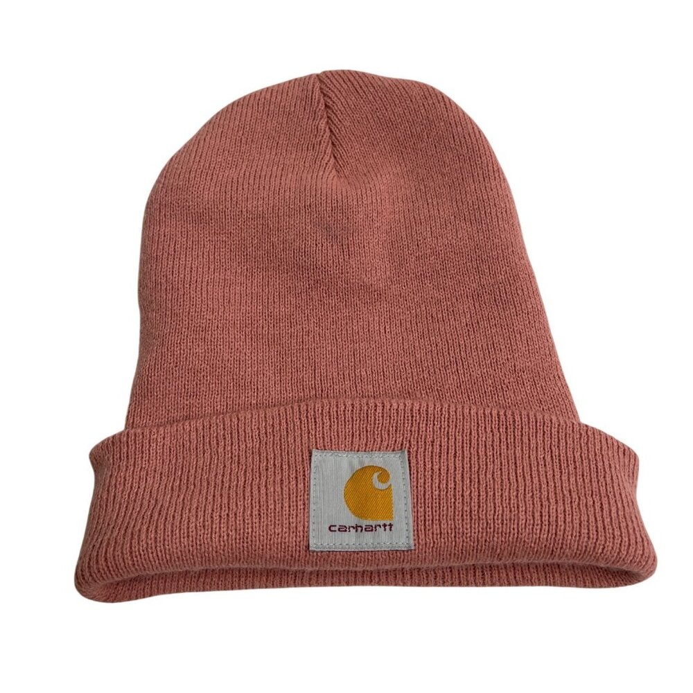 Carhartt Knit Cuffed Beanie Hat Pink OS A18